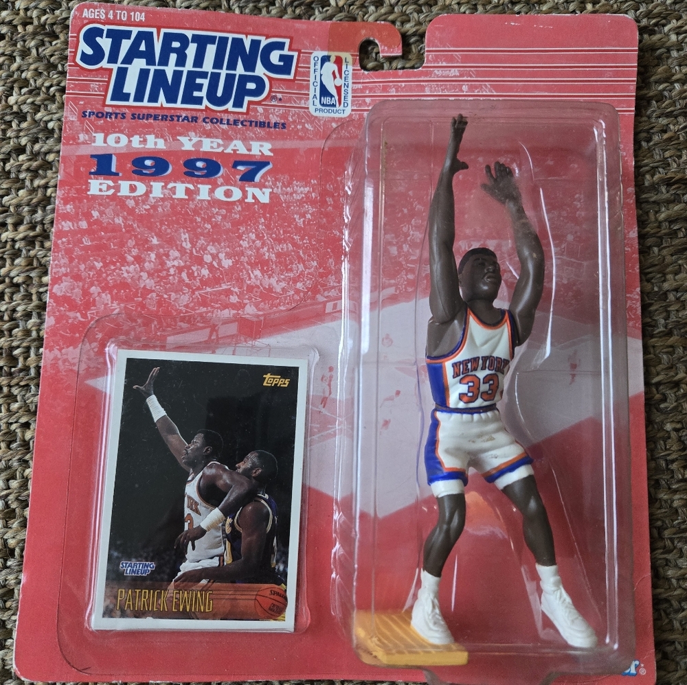 New VTG Starting Lineup 1997 Edition Patrick Ewing Figure NY Knicks NBA